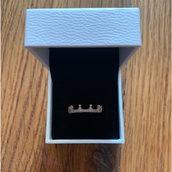 Pandora Jewelry - Pandora Pink Sparking Crown Ring (rosegold)